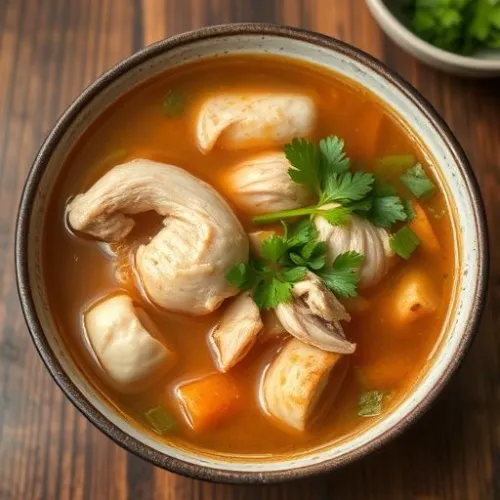 HOT & SOUR CHICKEN SOUP